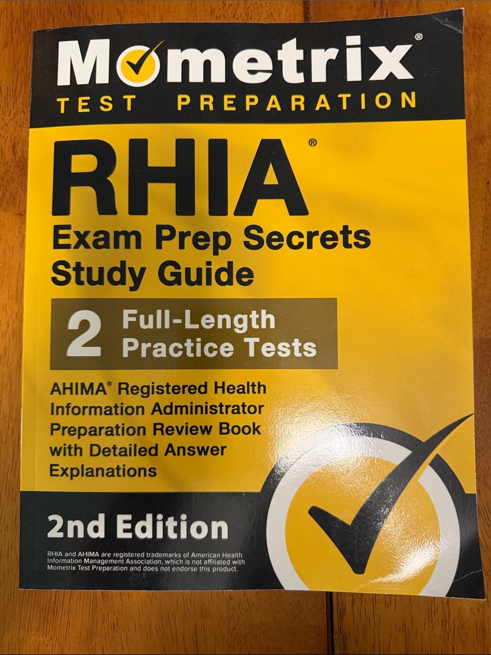 Mometrix RHIA Exam Prep Secrets Study Guide - Yellow